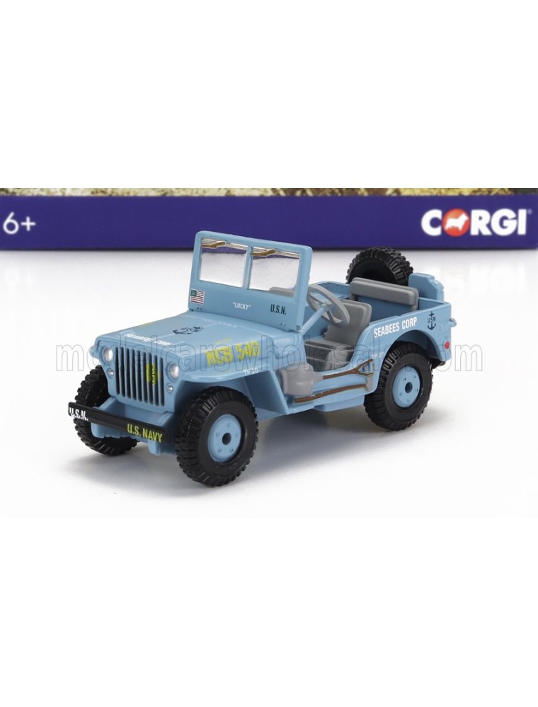 JEEP - WILLYS SEABEES CORP MILITARY 1945 - CM. 7.0 - LIGHT BLUE