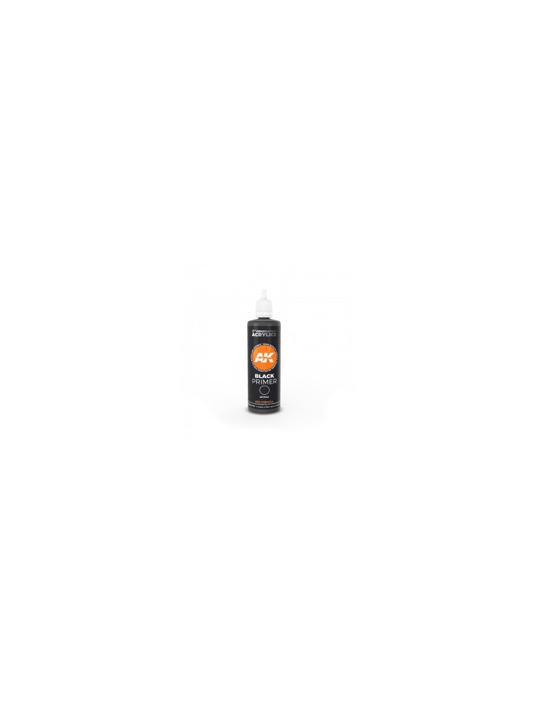 AK INTERACTIVE - Black Primer 100 ml 3rd Generation