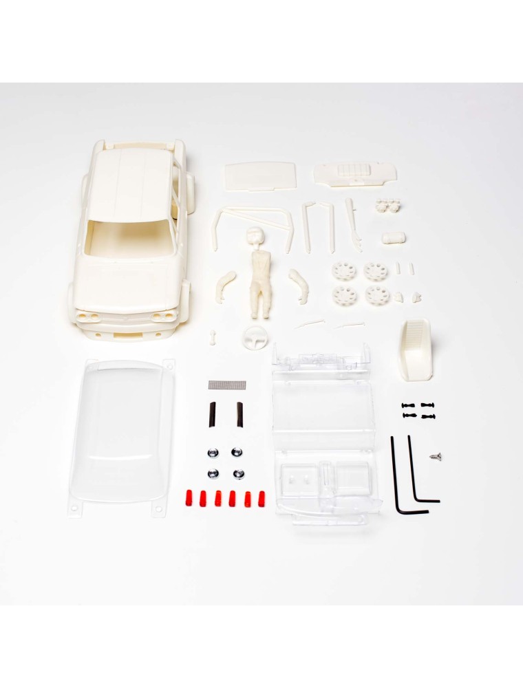 BRM MODEL CARS - NSU TT White Kit - preassembled aluminum chassis CAMBER system