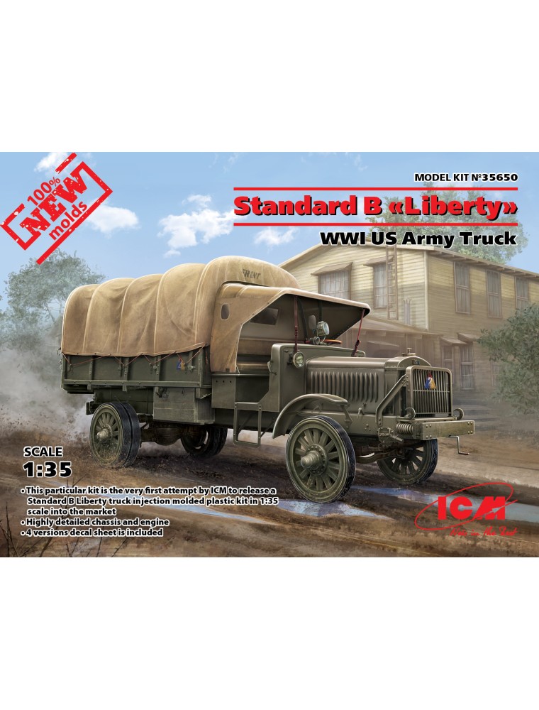 ICM - 1/35 Standard B "Liberty", WWI US Army Truck (100% new molds)