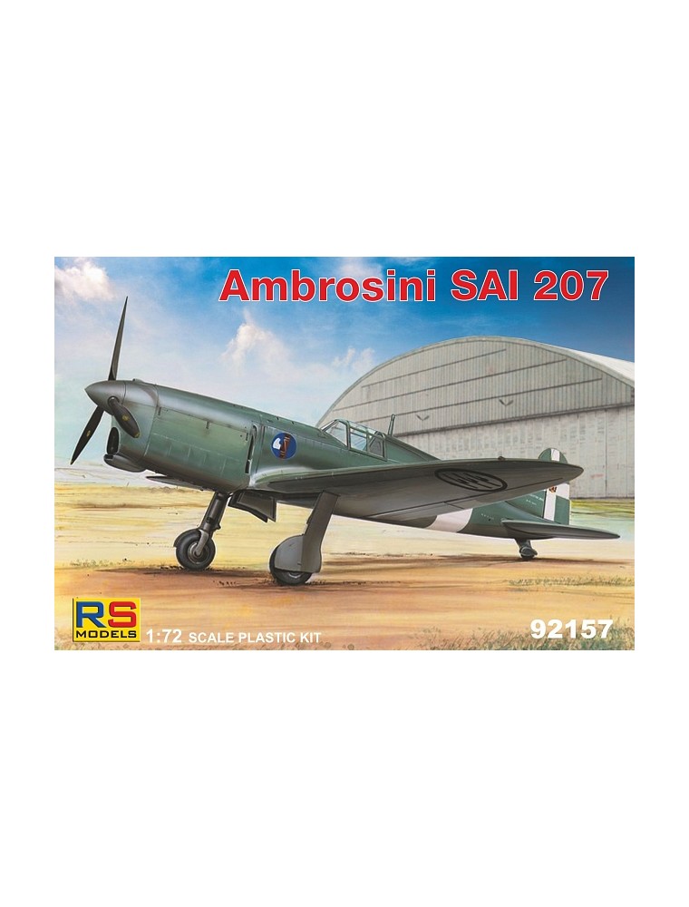 RS MODELS - 1/72 Ambrosini SAI 207 (2 decal v. for Italy, Lufwaffe)