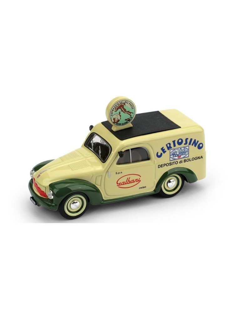 Brumm - FIAT 500B FURGONE 1950 CERTOSINO GALBANI 1:43