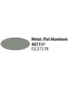 Italeri - Colore acrilico 20 ml. - Metalized Flat Aluminum