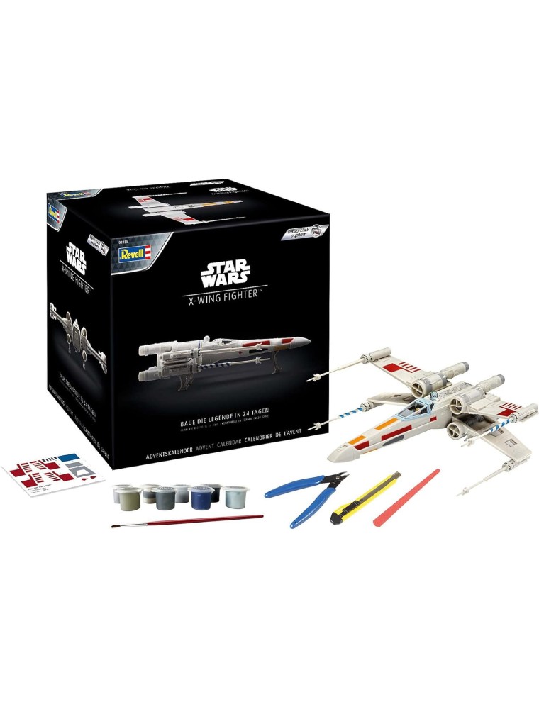 REVELL - Advent Calendar 1/57 Star Wars X-Wing Fighter (Easy-Click System)