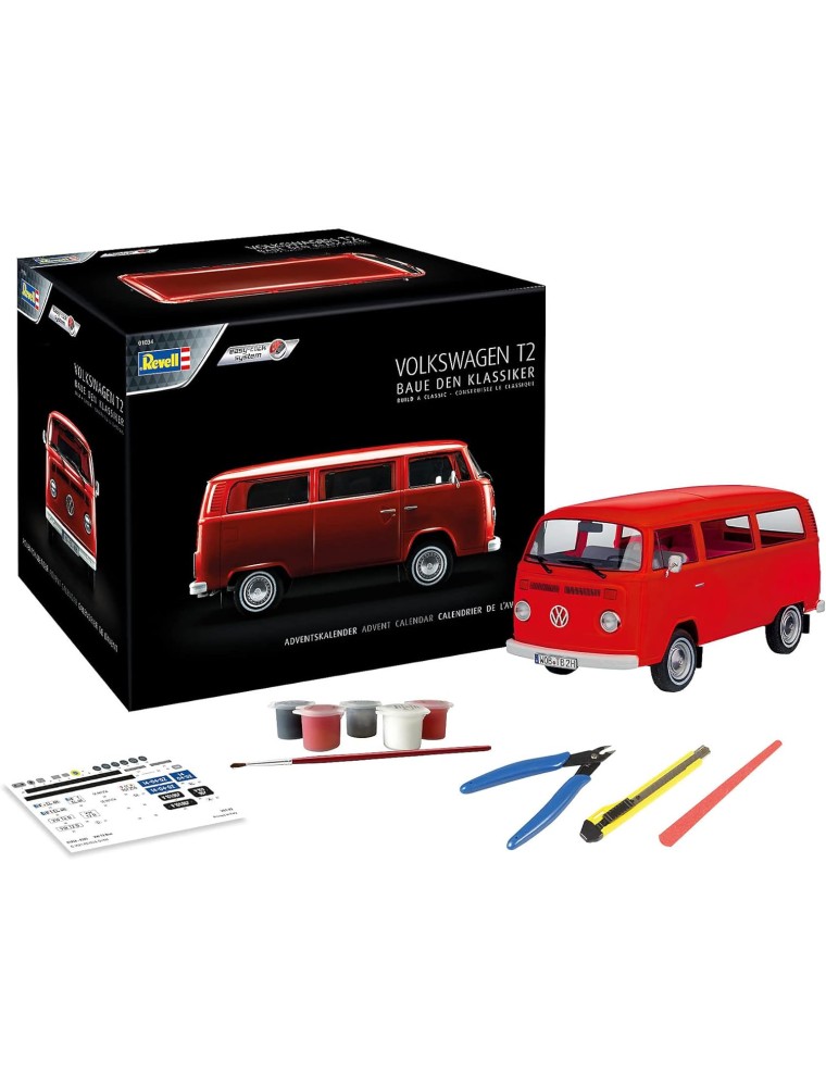 REVELL - Advent Calendar 1/24 Volkswagen T2 (Easy-Click System)