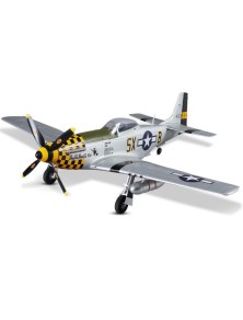 DERBEE - P-51D Mustang Warbird giallo PNP 750mm P51D