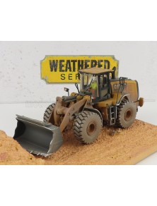 CATERPILLAR - CAT966M RUSPA GOMMATA - SCRAPER TRACTOR WEATHERED MEDIUM WHEEL LOADER - YELLOW BLACK