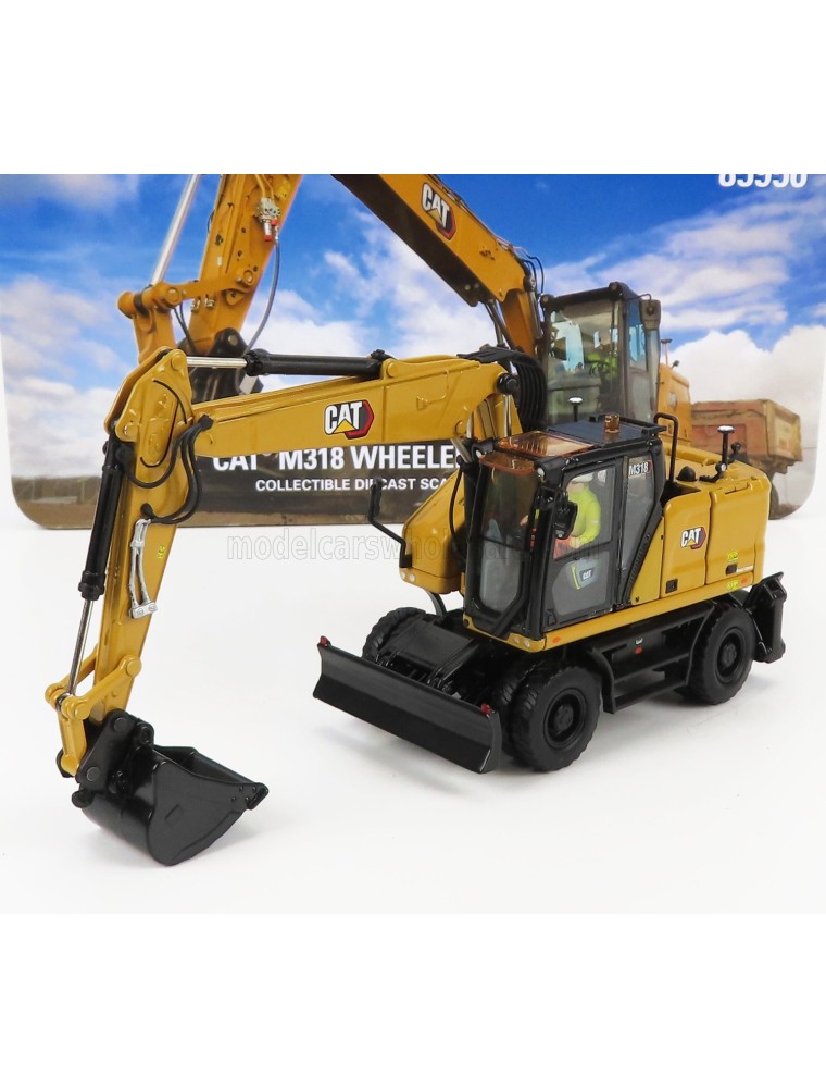 CATERPILLAR - CATM318 ESCAVATORE GOMMATO - TRACTOR HYDRAULIC EXCAVATOR SCRAPER - YELLOW BLACK