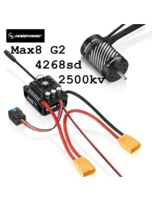 Hobbywing - Ezrun MAX8 G2 combo con 4268SD 2500kV 1/8