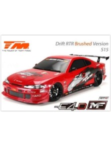 Team Magic - E4D MF Nissan Silvia S15 drift 1/10 montata con radio