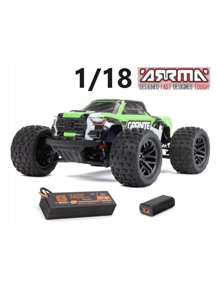 ARRMA - Granite Grom Mega 380 1/18 Brushed 4X4 Monster Truck RTR