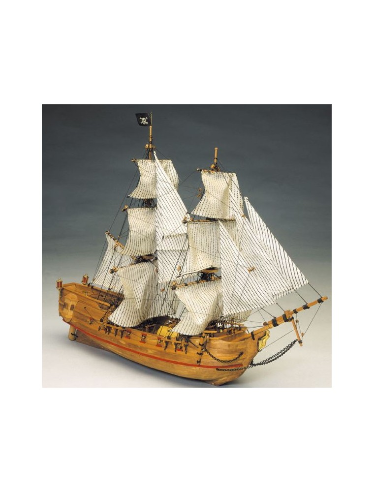 Mantua Model - Black Falcon nave pirata 456mm 1/100 vele non incluse