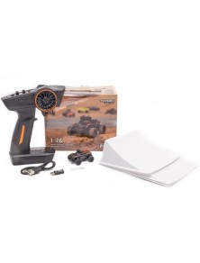 Turbo Racing - Turbo Racing micro Off-Road grigio arancio 1/76 con radio e luci