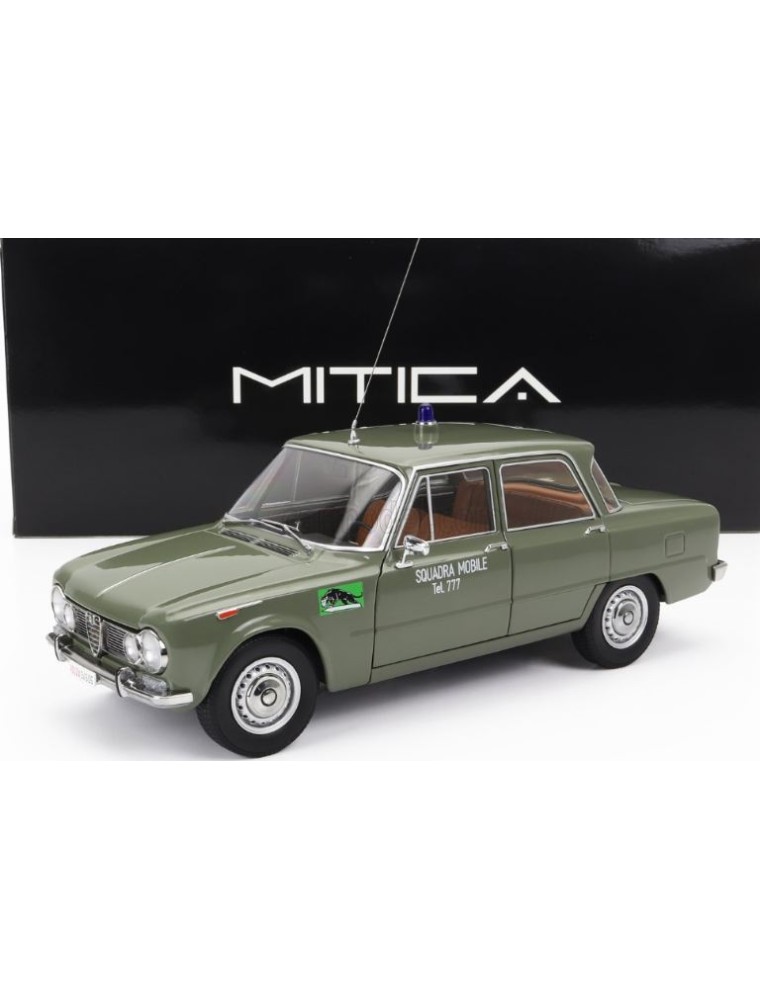 MITICA - Alfa Romeo Giulia 1.6 Ti Polizia Milano verde 1/18 1963  Squadra Mobile