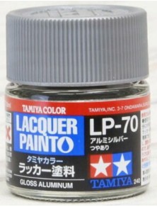 Tamiya - LP-70 Gloss Aluminum 1pz bottiglietta colore a smalto LP70