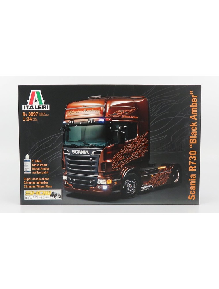 SCANIA - R730 TRACTOR TRUCK BLACK AMBER 2-ASSI 2011 - /