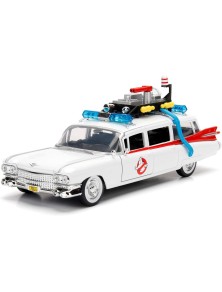 JADA - Ghostbuster ECTO-1, in scala 1:24 die-cast, funzionamento a ruota libera, parti apribili