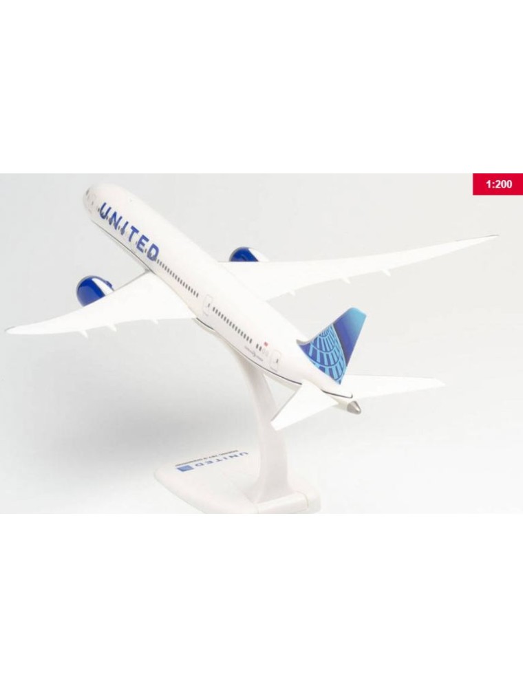 Herpa - Boeing 787-9 United Airlines Dreamliner 1/200 lungo 32cm