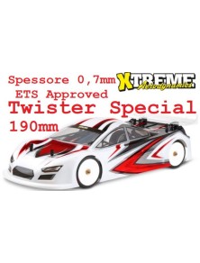 XTREME Aerodynamics - Carrozzeria Twister Special ETS 0,7mm 190mm omologata ETS trasparente