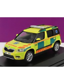 SKODA - YETI SUV FACELIFT (RESTYLING) AMBULANCE 2013 - YELLOW GREEN