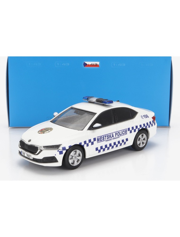 SKODA - OCTAVIA IV MESTSKA POLICIE 2020 - WHITE BLUE