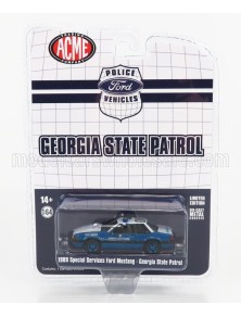 FORD USA - MUSTANG SPECIAL SERVICE GEORGIA STATE PATROL POLICE 1989 - BLUE MET