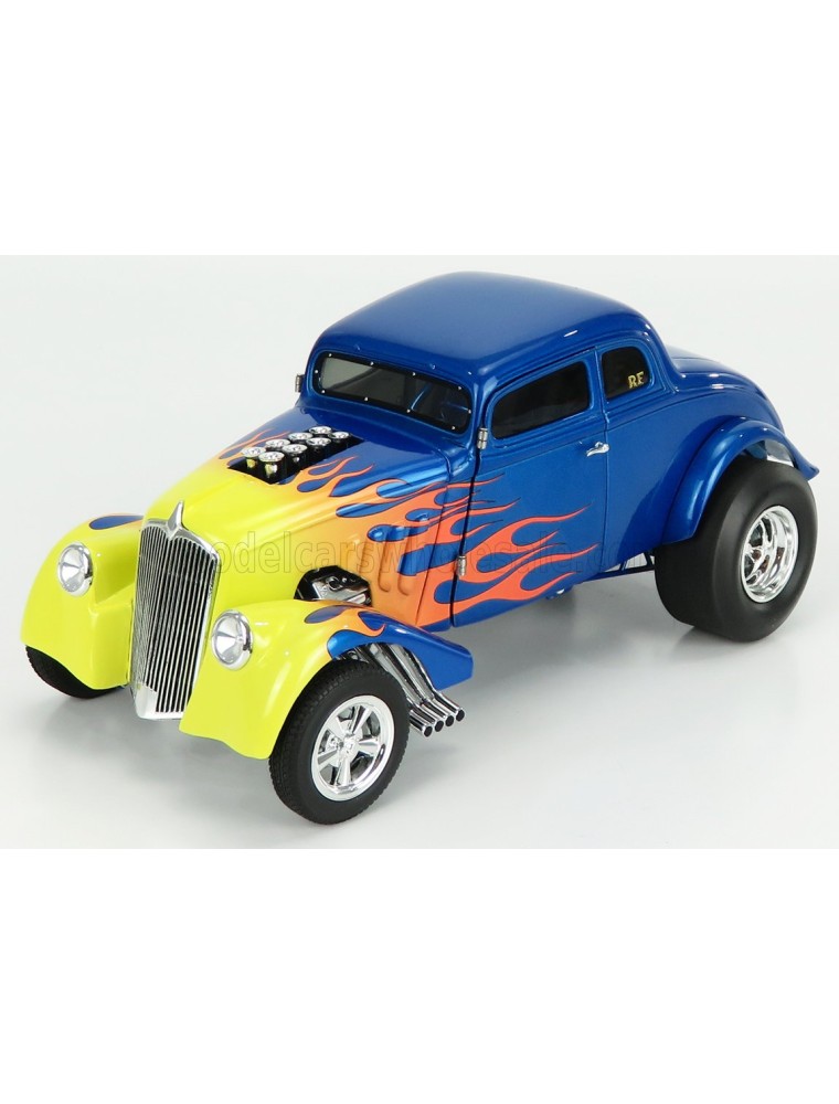 FORD USA - WILLYS GASSER CUSTOM 1933 - BLUE YELLOW