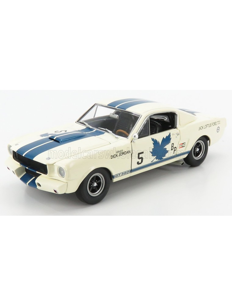 FORD USA - MUSTANG SHELBY GT350R COUPE N 5 CANADIAN CHAMPIONJ 1965 D.JORDAN - WHITE LIGHT BLUE