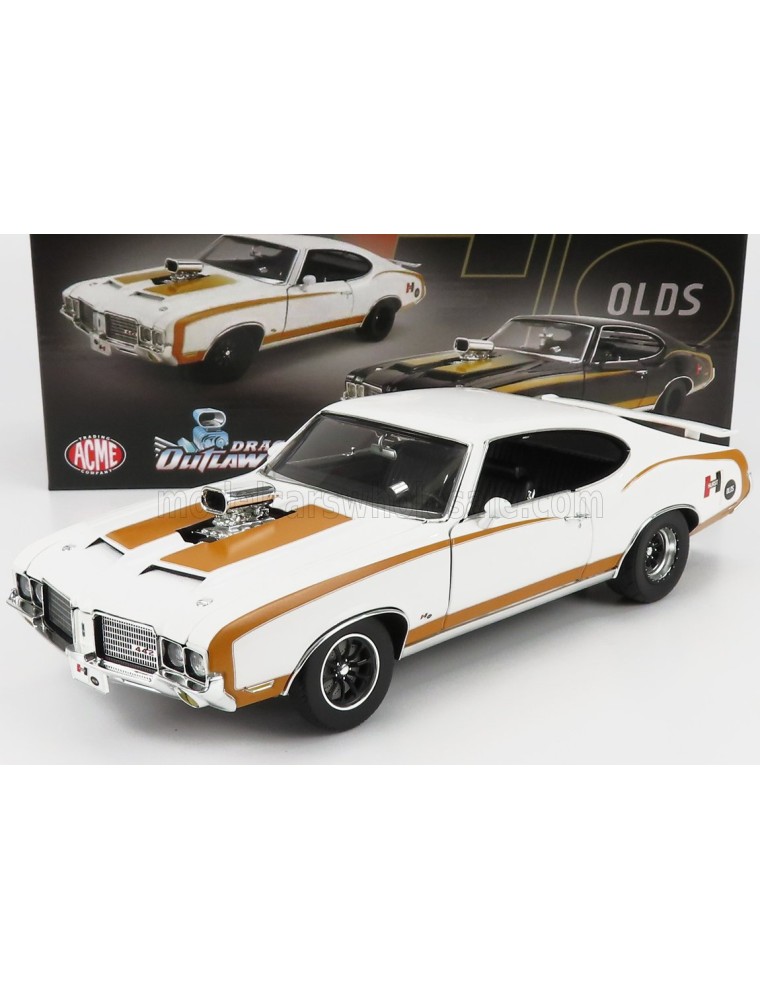 OLDSMOBILE - 442 HURST COUPE DRUG OUTLAW DRAGSTER 1972 - WHITE YELLOW