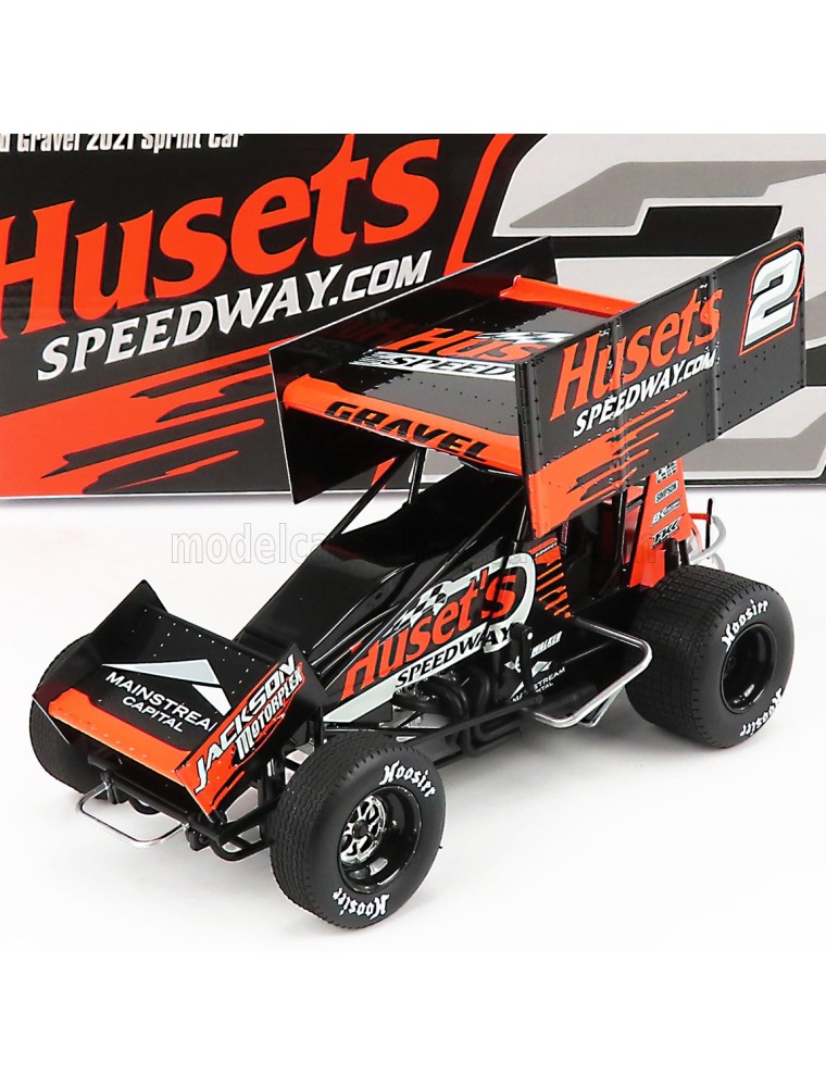 FORD USA - TEAM HUSETS N 2 SPRINT CAR SERIES SEASON 2021 D.GRAVEL - BLACK ORANGE