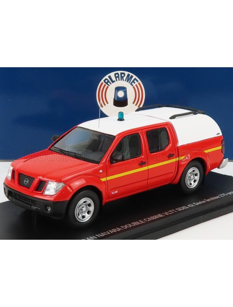 NISSAN - NAVARA DOUBLE CABINE PICK-UP CLOSED VLTT SDIS 42 SAPEURS POMPIERS 2011 - RED WHITE