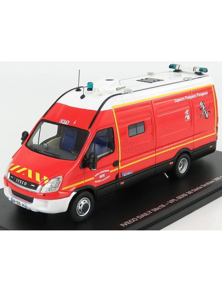 IVECO FIAT - NEW DAILY 50-18 VAN SDIS 36 SAPEURS POMPIERS PLONGEURS 2019 - RED WHITE