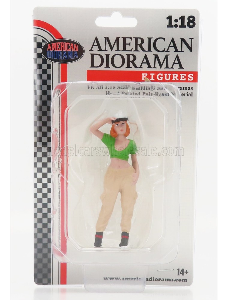 FIGURES - GIRL HIP HOP - 1 - BEIGE GREEN