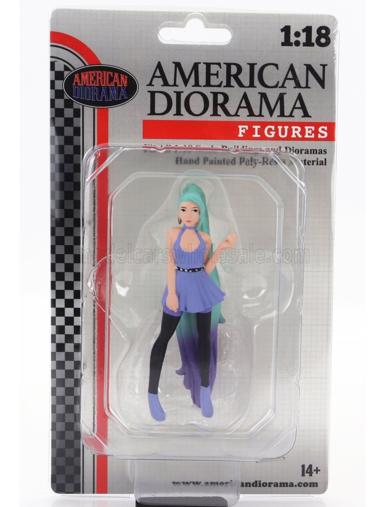 FIGURES - COSPLAY GIRL 4 - BLUE GREEN