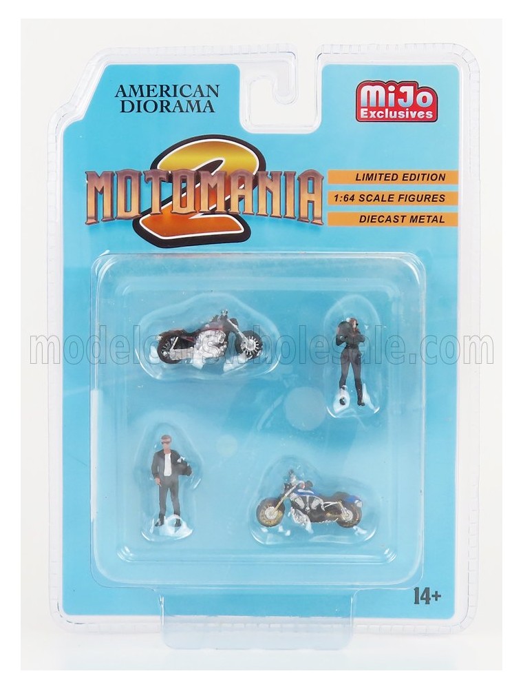 FIGURES - SET MOTOMANIA - MOTORCYCLE - BLACK