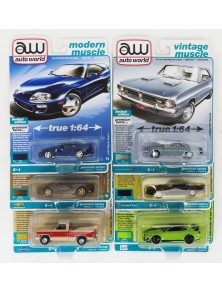 CHEVROLET - SET ASSORTMENT 6 VINTAGE MUSCLE CARS PIECES - VARIOUS