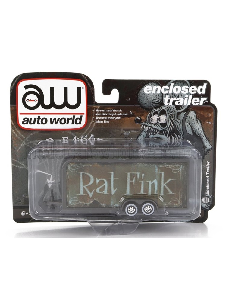 ACCESSORIES - TRAILER CAR TRANSPORTE RAT FINK 2-ASSI 2000 - BROWN