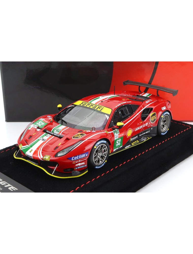 FERRARI - 488 GTE 3.9L TURBO V8 TEAM AF CORSE N 52 LMGTE PRO CLASS 24h LE MANS 2021 S.BIRD - M.MOLINA - D.SERRA - RED