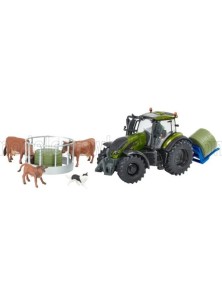 VALTRA - T254 TRACTOR WITH PLAYSET FLEMING BALE LIFTER 2019 - GREEN