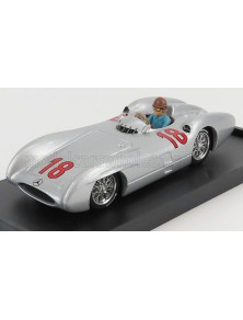 MERCEDES BENZ - F1  W196C N 18 JUAN MANUEL FANGIO SEASON 1954 WORLD CHAMPION - WITH DRIVER FIGURE - SILVER