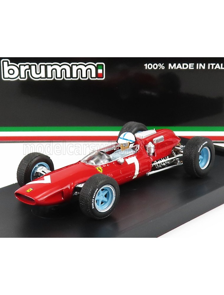 FERRARI - F1  158 N 7 WINNER GERMAN GP JOHN SURTEES 1964 WORLD CHAMPION - WITH DRIVER FIGURE - RED