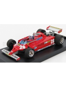 FERRARI - F1 126CK TURBO N 28 MONACO GP 1981 D.PIRONI - WITH DRIVER FIGURE - RED