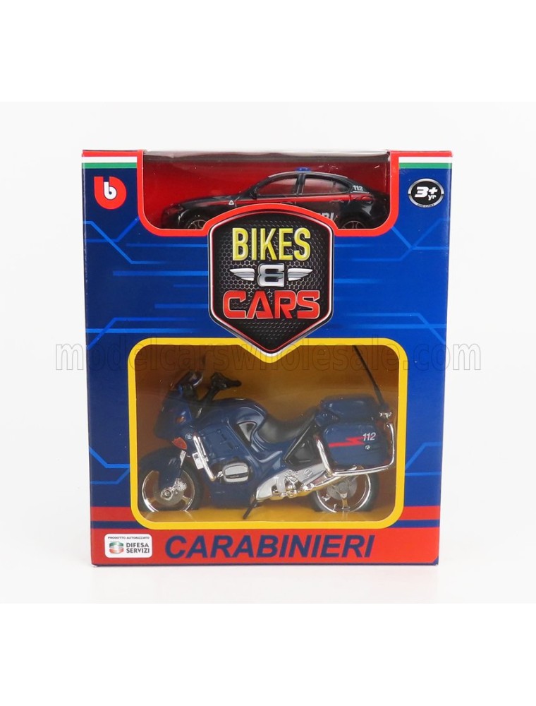 ALFA ROMEO - GIULIA CARABINIERI 2015 + SCALE 1/18 R1100RT CARABINIERI 2001 - BLUE