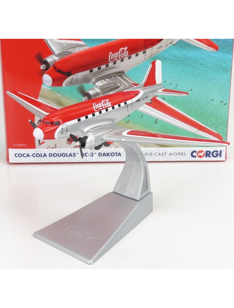 DOUGLAS - DAKOTA DC-3 AIRPLANE COCA-COLA 1941 - RED WHITE SILVER