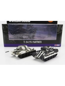 TANK - SET 2X T-34 + PANTHER 1945 - MILITARY CAMOUFLAGE