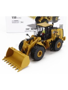 CATERPILLAR - CAT966 RUSPA GOMMATA - SCRAPER TRACTOR WHEEL LOADER - YELLOW BLACK