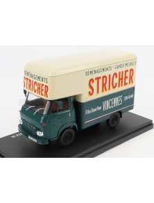 SAVIEM - SG2 MB35 TRUCK VAN DEMENAGEMENTS GARDE MEUBLES STRICHER 1972 - BLUE CREAM