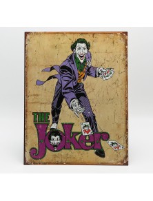 ACCESSORIES - METAL PLATE - THE JOKER DC COMICS - BEIGE PURPLE