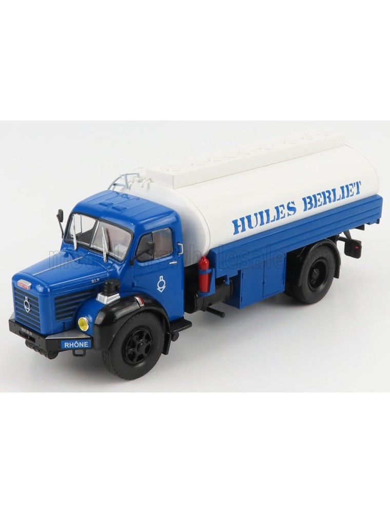 BERLIET - GLR8M2 TANKER TRUCK HUILES BERLIET 1960 - BLUE WHITE