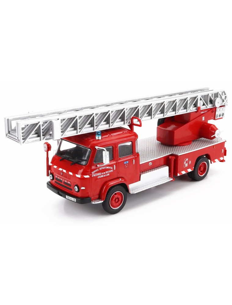 SAVIEM - 57 TRUCK SCALA 1977 - FIRE ENGINE - VIGILI DEL FUOCO - FEUERWEHR - RED SILVER